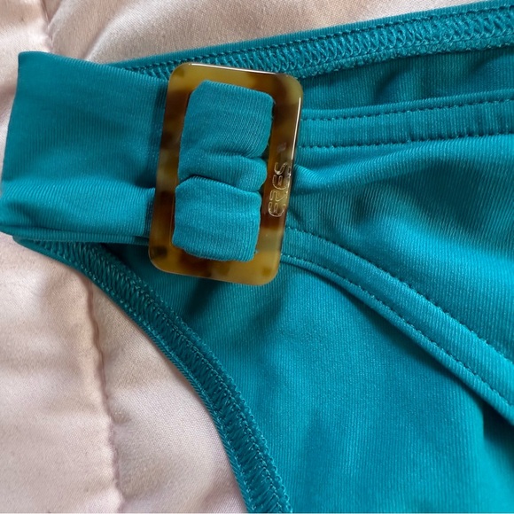 NEW Eres Teal Bikini Bottom Buckle Spy Belt US 12 - Picture 3 of 5